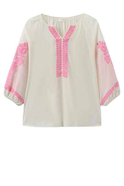 LUXZUZ // ONE TWO Viktoria Blouse Blouse Pink 3020