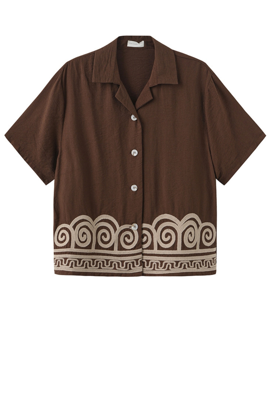 LUXZUZ // ONE TWO Vilia Shirt Shirt Dark Brown 7090