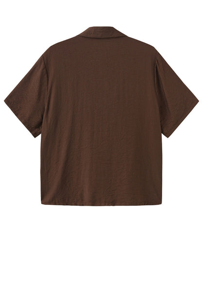 LUXZUZ // ONE TWO Vilia Shirt Shirt Dark Brown 7090