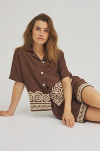 Vilia Shirt - Dark Brown