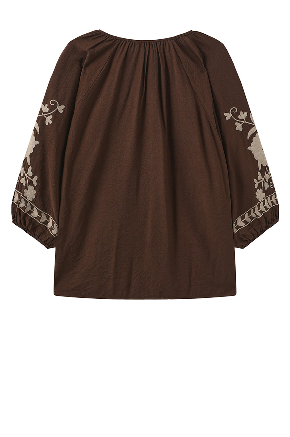 LUXZUZ // ONE TWO Vina Blouse Blouse Dark Brown 7090