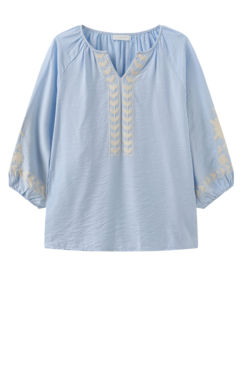 LUXZUZ // ONE TWO Vina Blouse Blouse Light Blue 5010