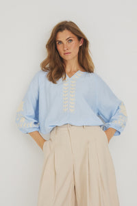 Vina Blouse - Light Blue