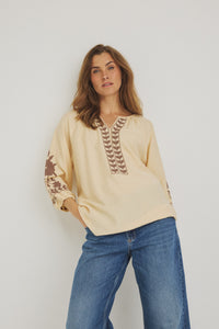 Vina Blouse - Soft Ecru