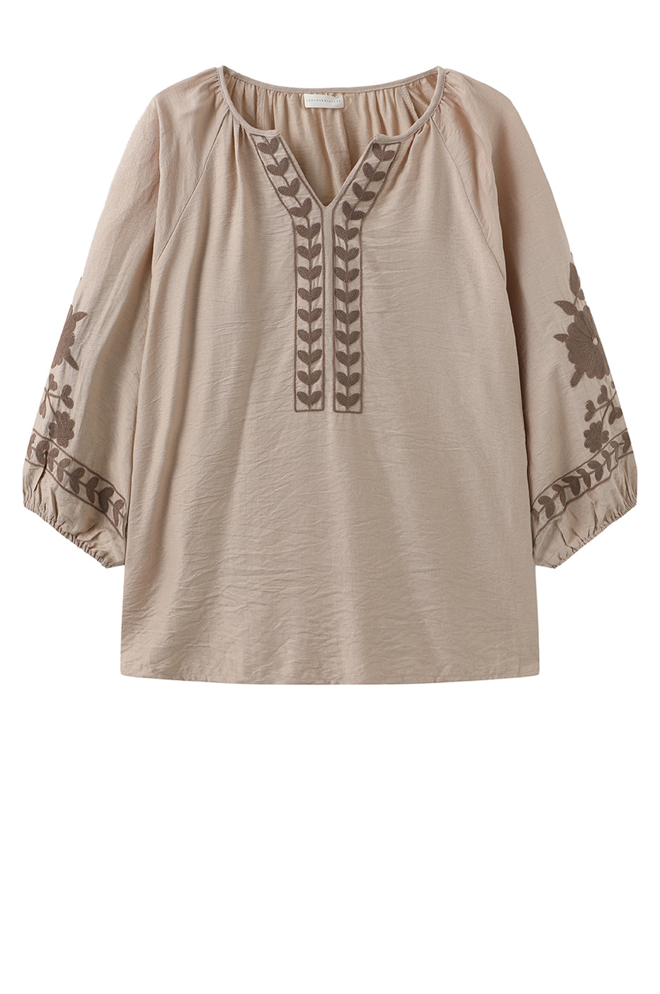 LUXZUZ // ONE TWO Vina Blouse Blouse Taupe 7012