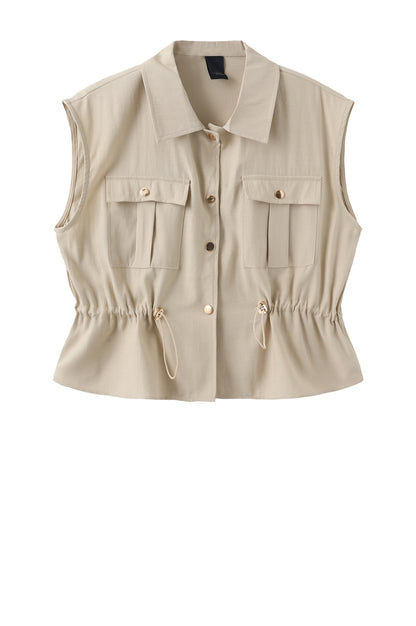 LUXZUZ // ONE TWO Vinifred Vest Vest Khaki 7036