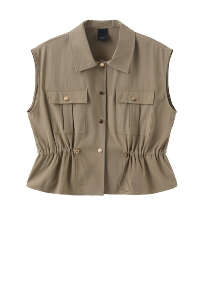 LUXZUZ // ONE TWO Vinifred Vest Vest Taupe 7012