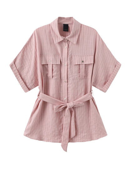 LUXZUZ // ONE TWO Viol Shirt Shirt Faded Pink 3054