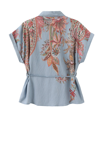 LUXZUZ // ONE TWO Violet Shirt Shirt Faded Blue 5019