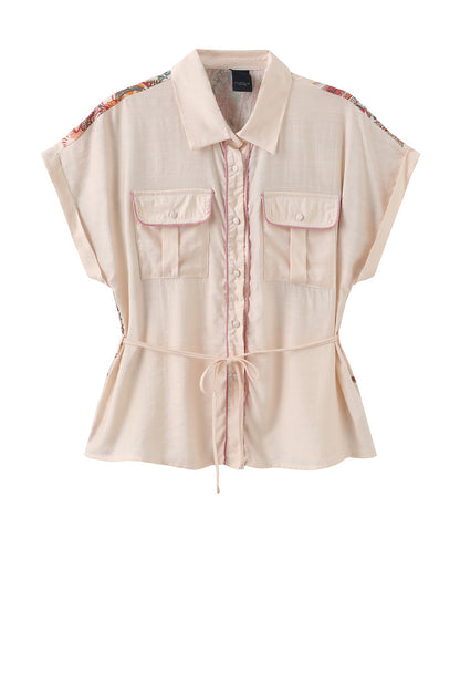 LUXZUZ // ONE TWO Violet Shirt Shirt Lotus Flower 3080
