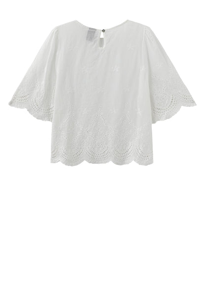 LUXZUZ // ONE TWO Virginia Blouse Blouse Cream 7037