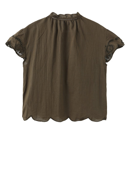 LUXZUZ // ONE TWO Vita Blouse Blouse Army Green 6330