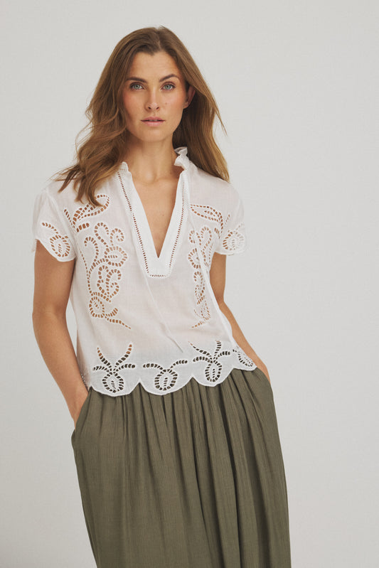LUXZUZ // ONE TWO Vita Blouse Blouse Cream 7037