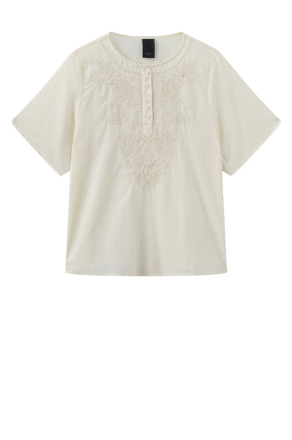 LUXZUZ // ONE TWO Viva Blouse Blouse Off White 7038