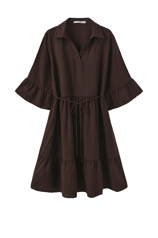 LUXZUZ // ONE TWO Walborg Dress Dress 799 Choco Lux