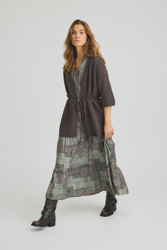 LUXZUZ // ONE TWO Walentine Dress Dress 672 Hedge Green