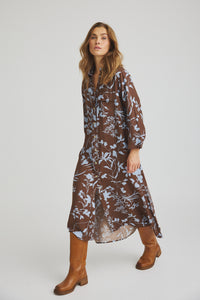 Waleria Dress - Luggage Brown