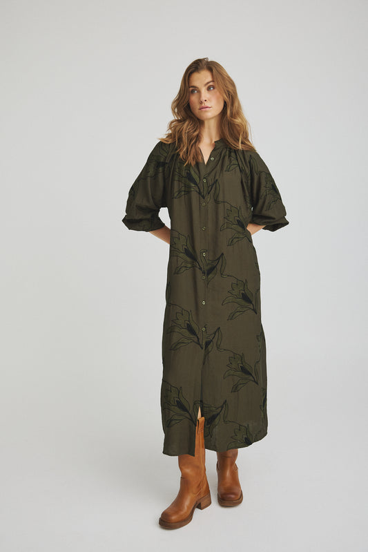 LUXZUZ // ONE TWO Walli Dress Dress 633 Army
