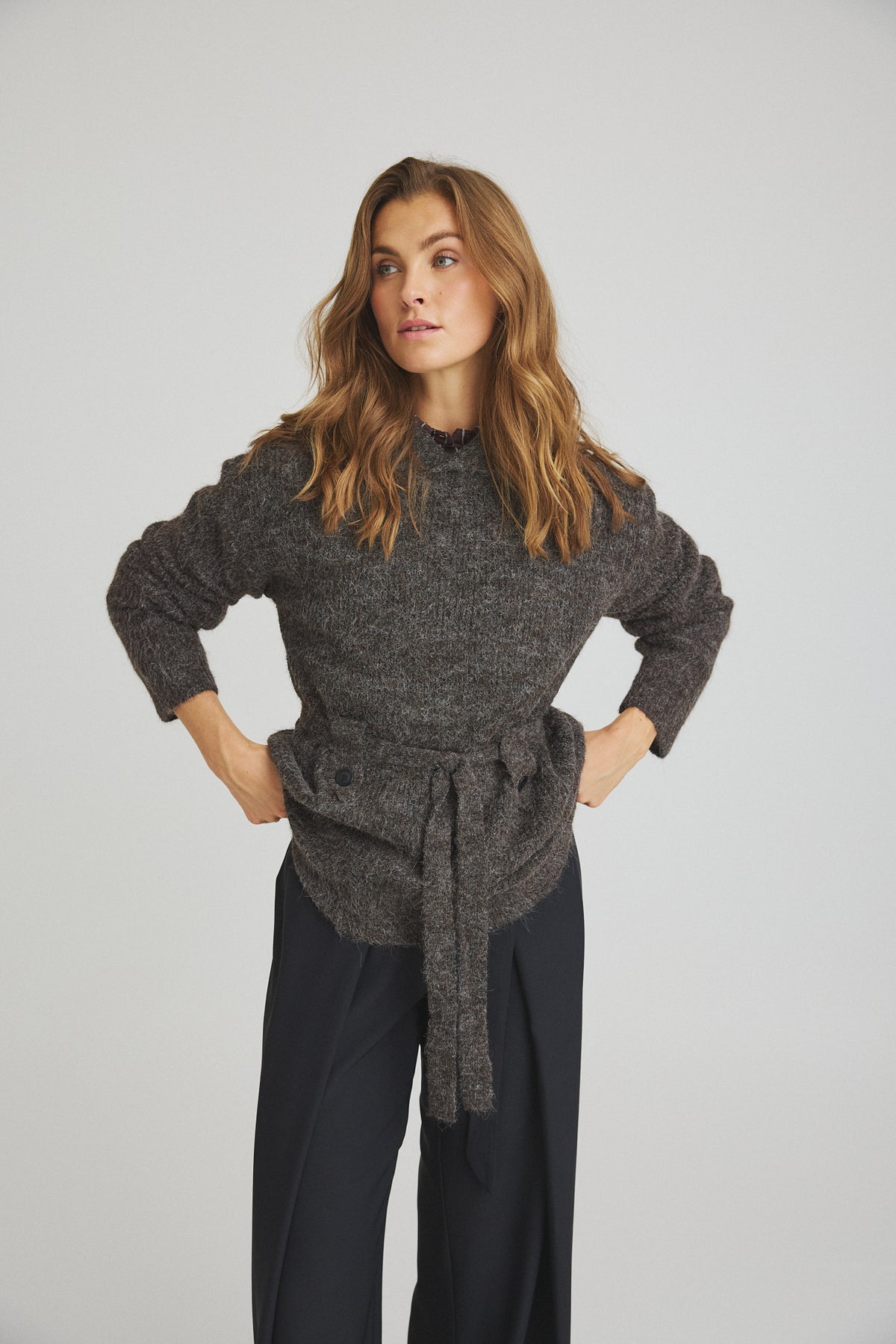 LUXZUZ // ONE TWO Zahra Knit Knit 799 Choco Lux
