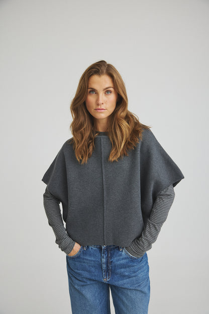 LUXZUZ // ONE TWO Zakia Knit Knit 833 Asphalt