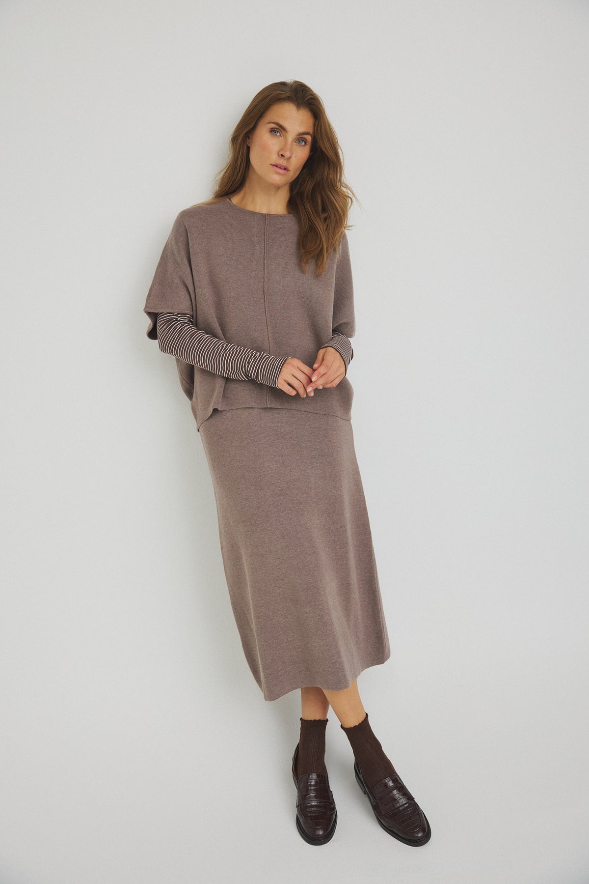 LUXZUZ // ONE TWO Zandra Knit Knit 749 Rain Drum
