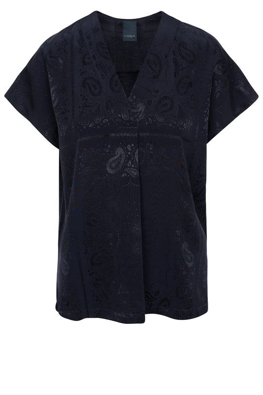LUXZUZ // ONE TWO Zanello Blouse Campaign Blouse 575 Navy Blue