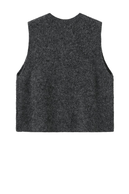 LUXZUZ // ONE TWO Zannap Knit Knit 816 Dark Grey Melange