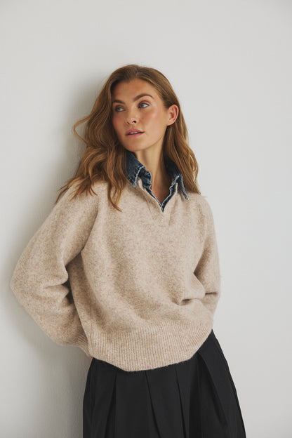 LUXZUZ // ONE TWO Zarifa Knit Knit 748 Sesame