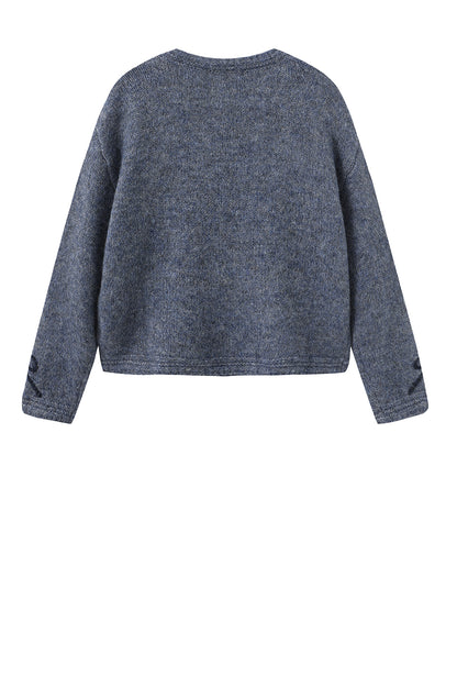 LUXZUZ // ONE TWO Zarina Knit Knit 522 Denim blue