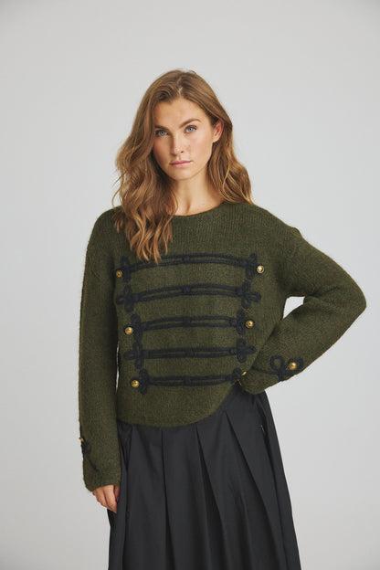 LUXZUZ // ONE TWO Zarina Knit Knit 633 Army