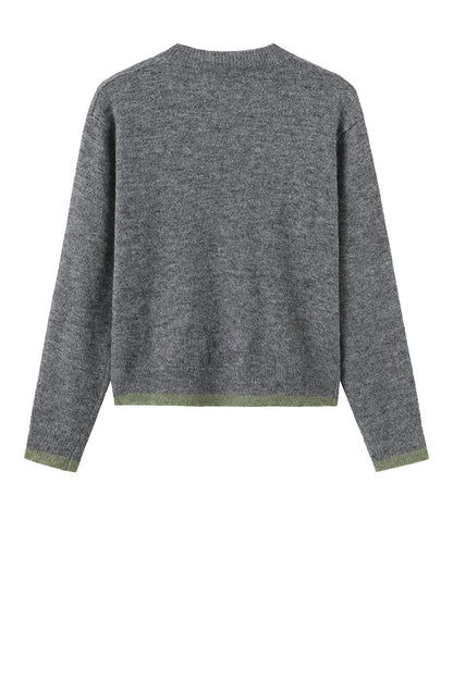 LUXZUZ // ONE TWO Zazia Knit Knit 816 Dark Grey Melange