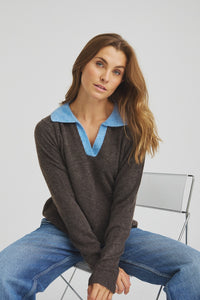 Zebina Knit - Choco Lux