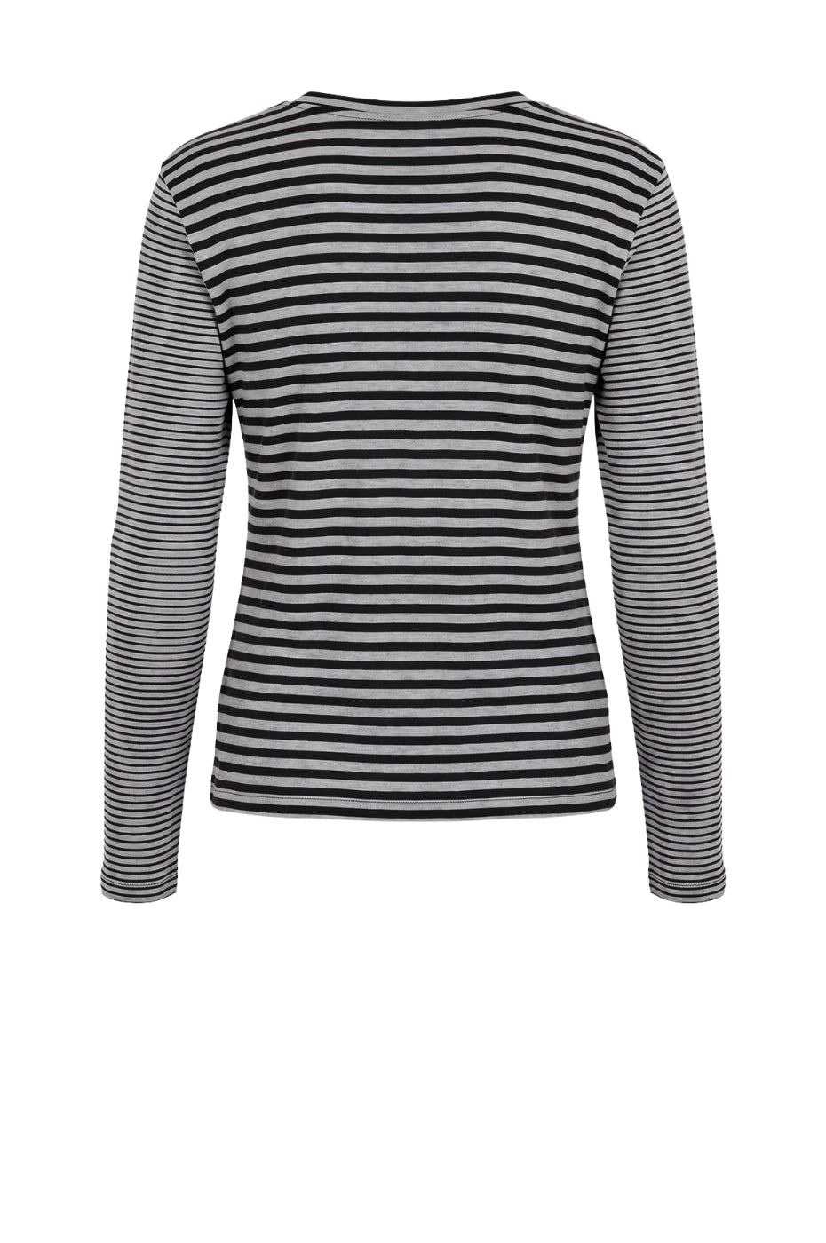 LUXZUZ // ONE TWO Zegzag Stripe T-shirt T-Shirt 999 Black