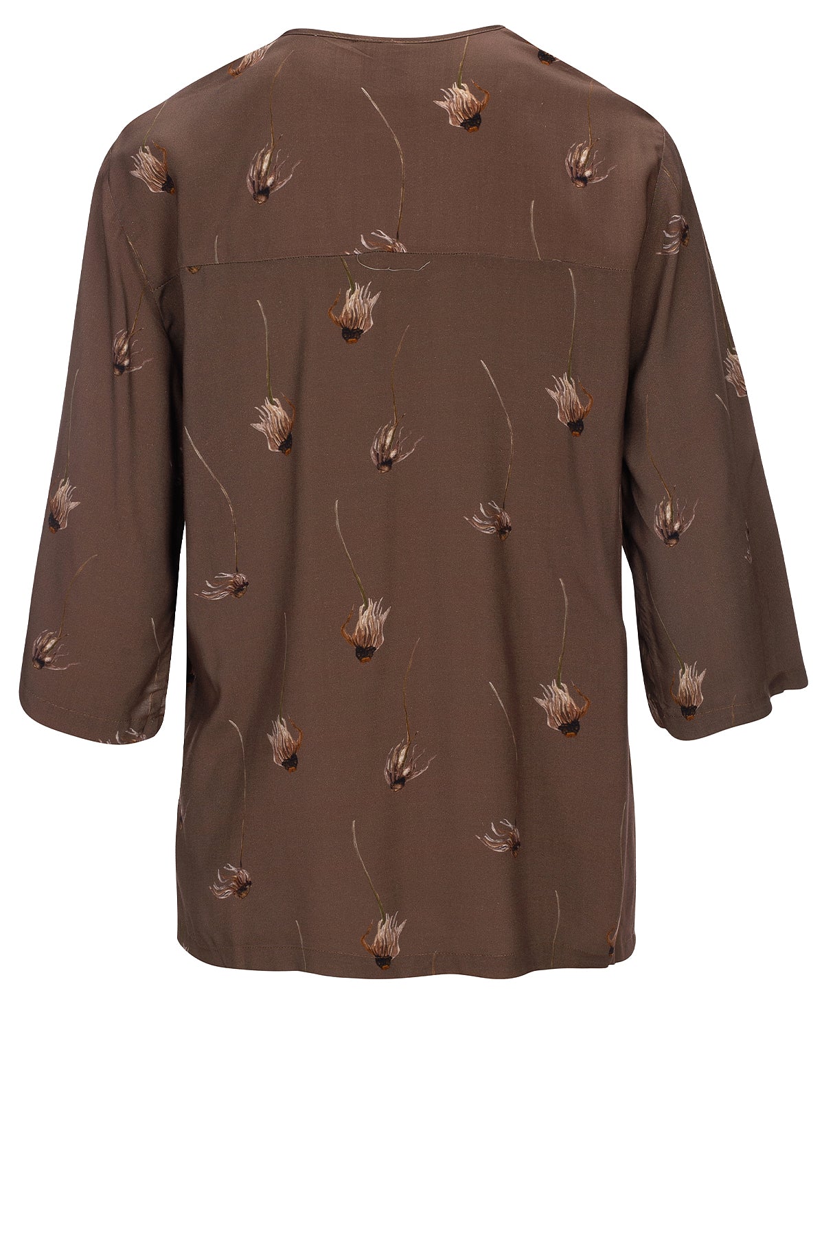 LUXZUZ // ONE TWO Zella Blouse Blouse 782 Otter Brown