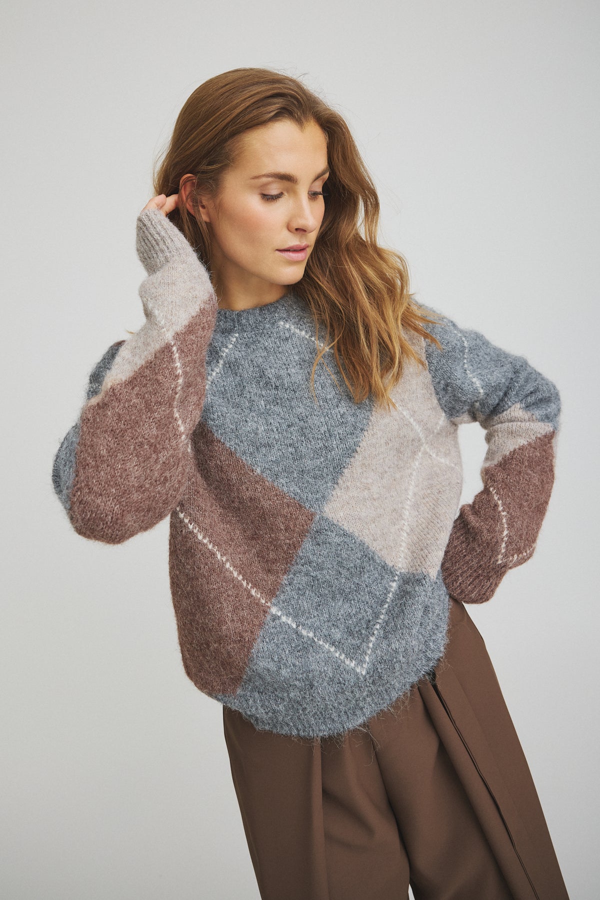 LUXZUZ // ONE TWO Zella Knit Knit 814 Grey melange