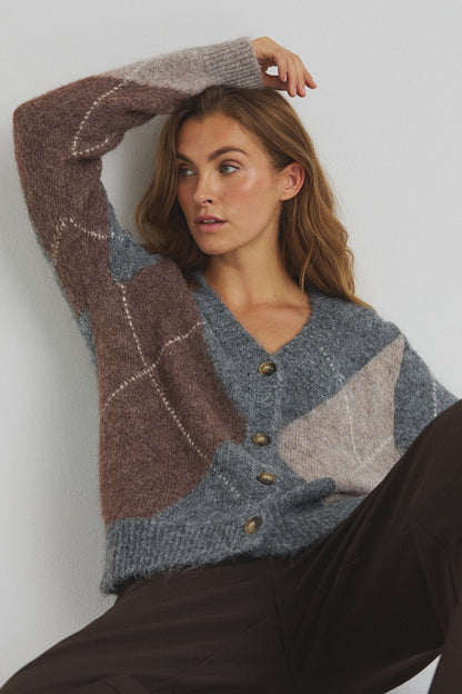 LUXZUZ // ONE TWO Zema Knit Knit 814 Grey melange