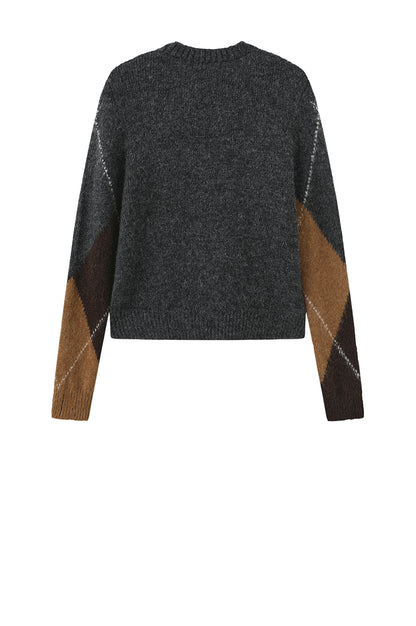 LUXZUZ // ONE TWO Zema Knit Knit 816 Dark Grey Melange