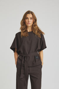Zenta Blouse - Choco Lux