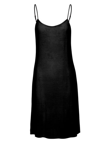 LUXZUZ // ONE TWO Melie Medi-Slip Dress Dress 999 Black